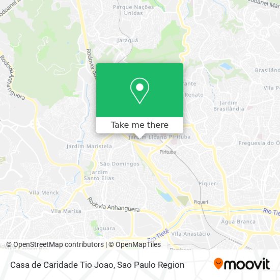 Casa de Caridade Tio Joao map