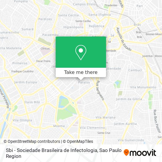 Sbi - Sociedade Brasileira de Infectologia map