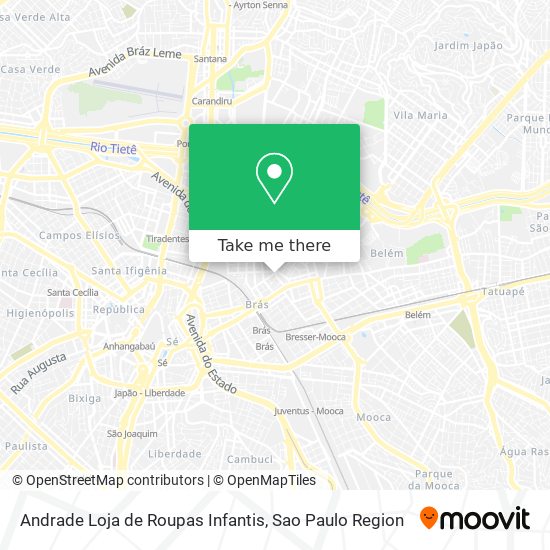 Andrade Loja de Roupas Infantis map