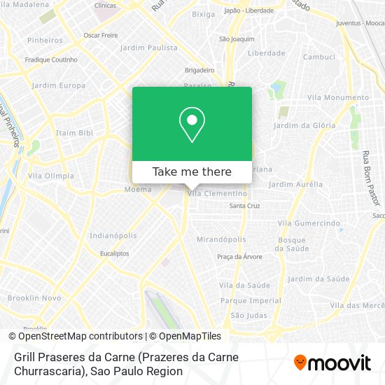 Mapa Grill Praseres da Carne (Prazeres da Carne Churrascaria)