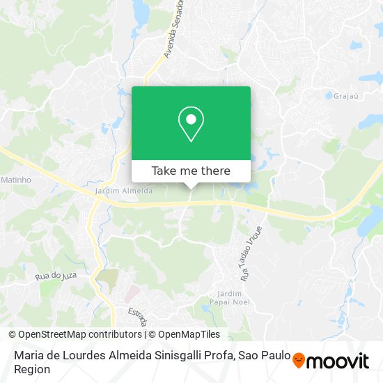 Maria de Lourdes Almeida Sinisgalli Profa map