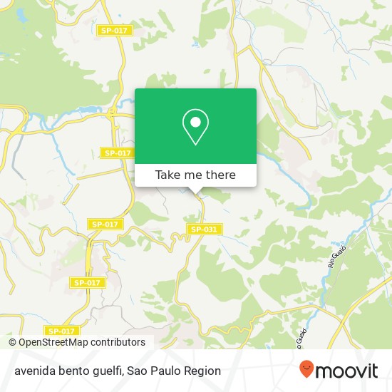 avenida bento guelfi map