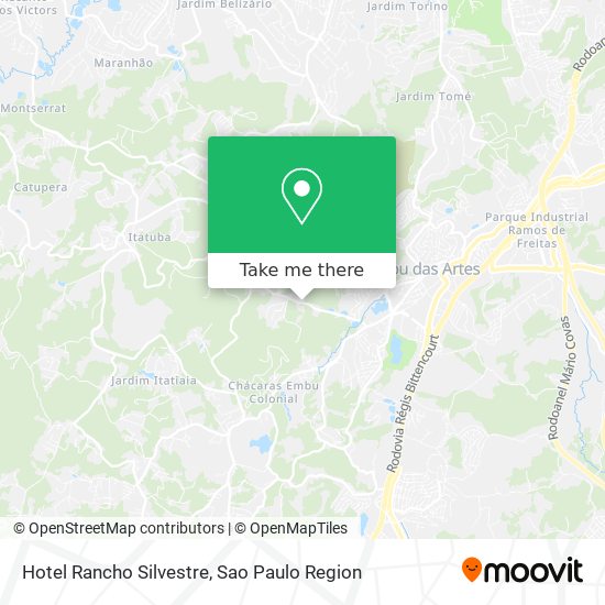 Hotel Rancho Silvestre map