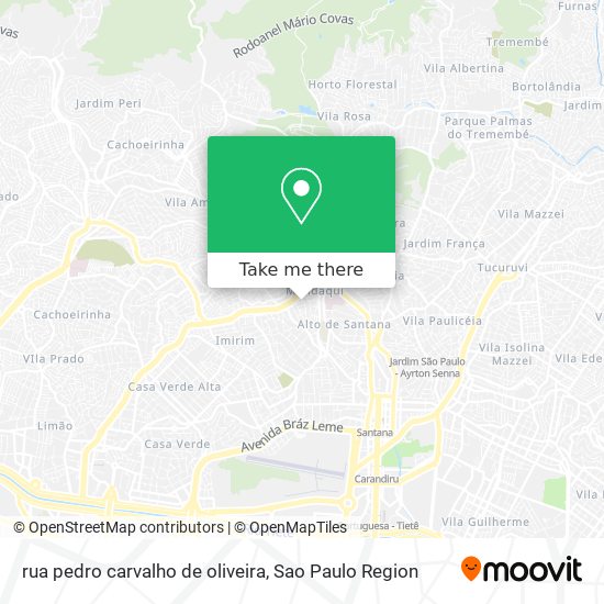 rua pedro carvalho de oliveira map