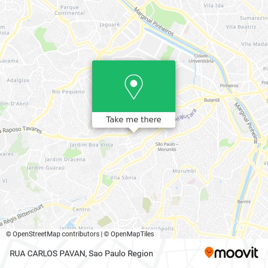 RUA CARLOS PAVAN map