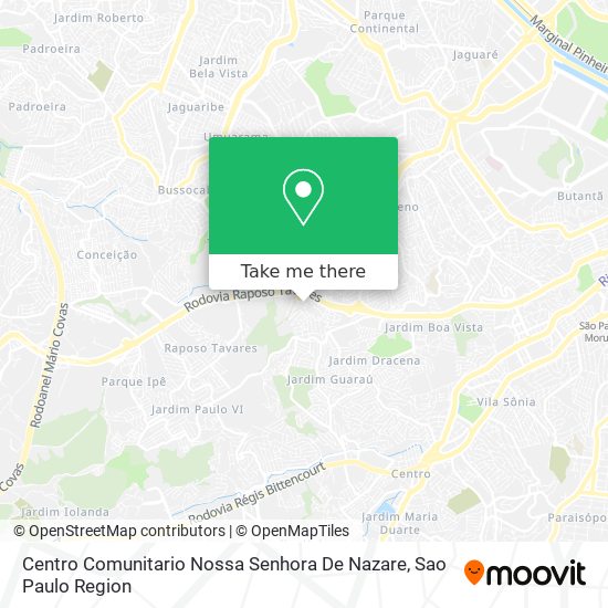 Centro Comunitario Nossa Senhora De Nazare map