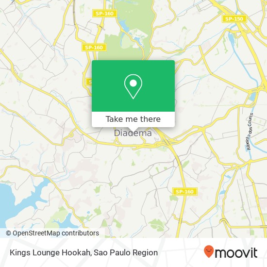Kings Lounge Hookah map