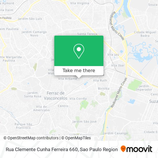 Rua Clemente Cunha Ferreira 660 map
