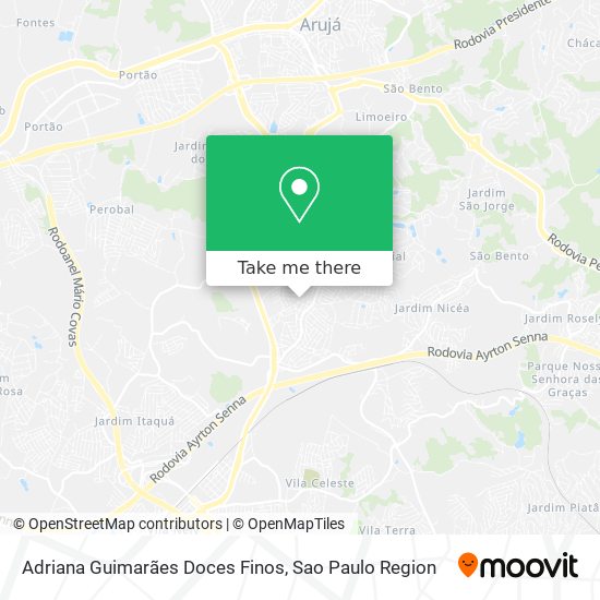 Adriana Guimarães Doces Finos map