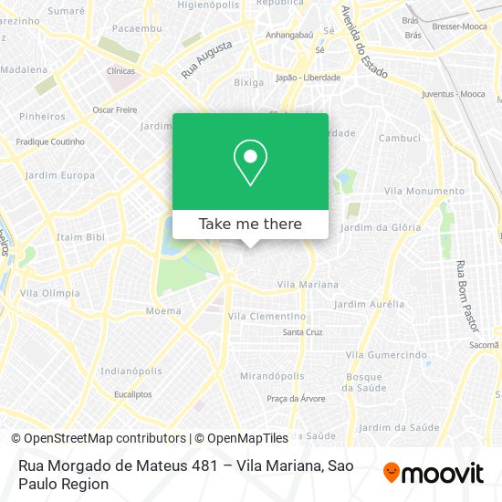 Rua Morgado de Mateus  481 – Vila Mariana map
