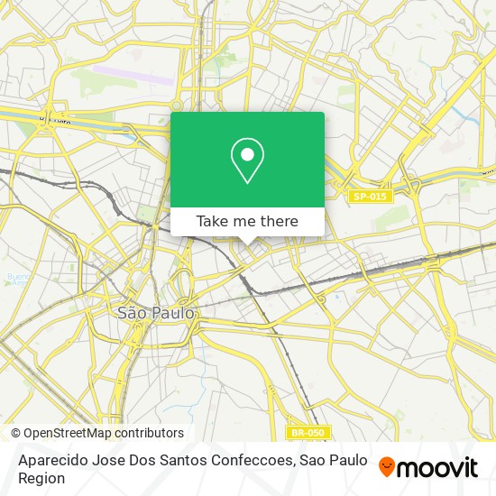 Mapa Aparecido Jose Dos Santos Confeccoes