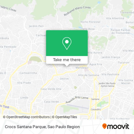 Crocs Santana Parque map