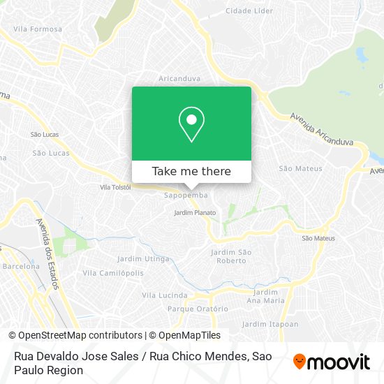 Rua Devaldo Jose Sales / Rua Chico Mendes map