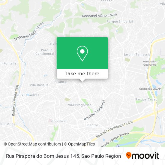 Mapa Rua Pirapora do Bom Jesus 145