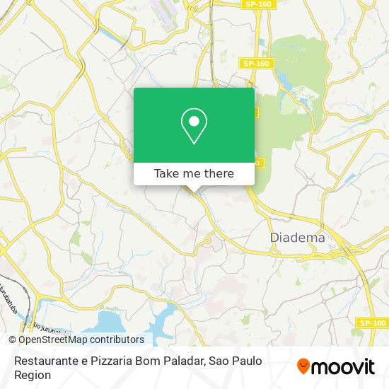 Mapa Restaurante e Pizzaria Bom Paladar