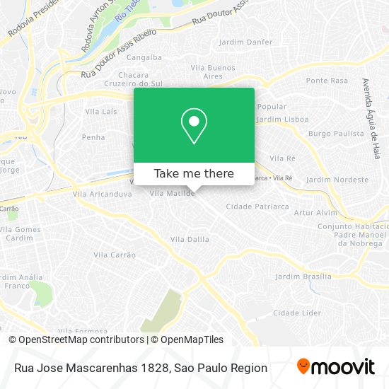 Rua Jose Mascarenhas  1828 map
