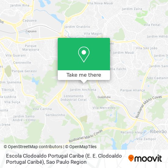 Escola Clodoaldo Portugal Caribe (E. E. Clodoaldo Portugal Caribê) map