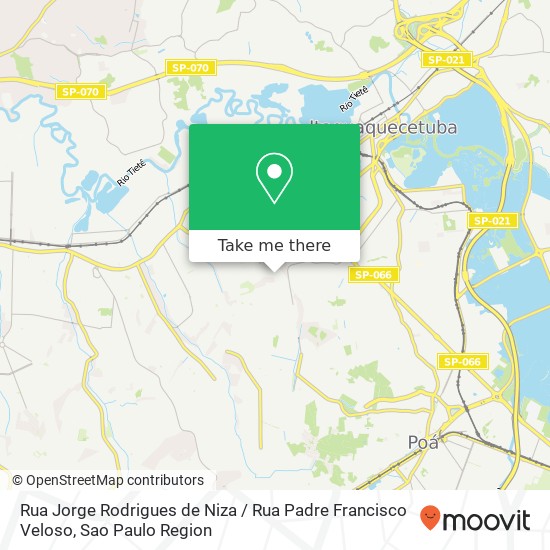 Mapa Rua Jorge Rodrigues de Niza / Rua Padre Francisco Veloso