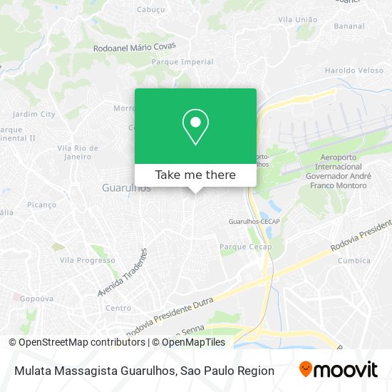 Mulata Massagista Guarulhos map
