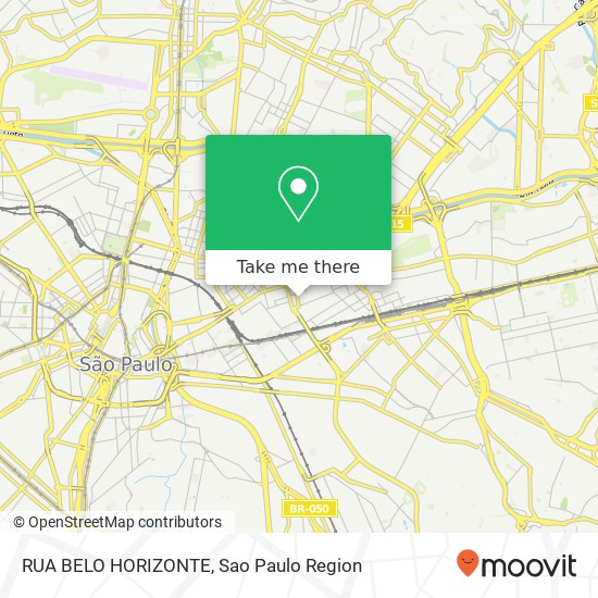 RUA BELO HORIZONTE map