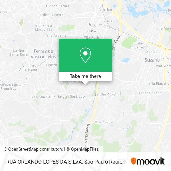RUA ORLANDO LOPES DA SILVA map