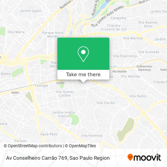 Av Conselheiro Carrão  769 map