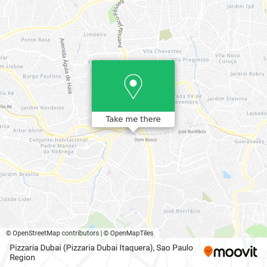 Mapa Pizzaria Dubai (Pizzaria Dubai Itaquera)