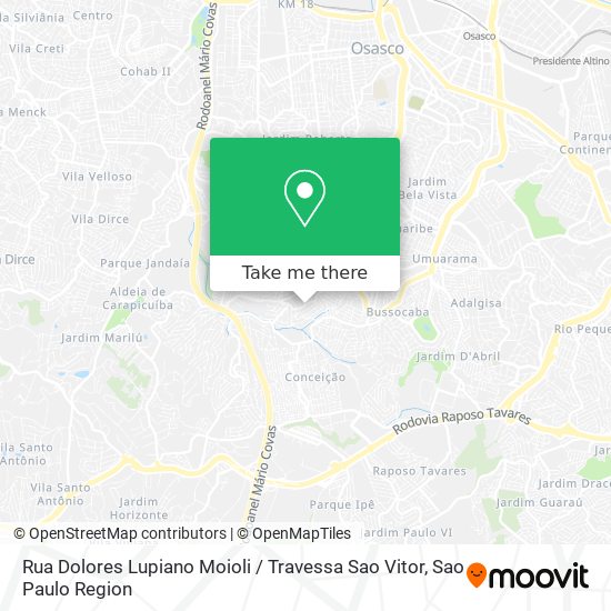 Rua Dolores Lupiano Moioli / Travessa Sao Vitor map