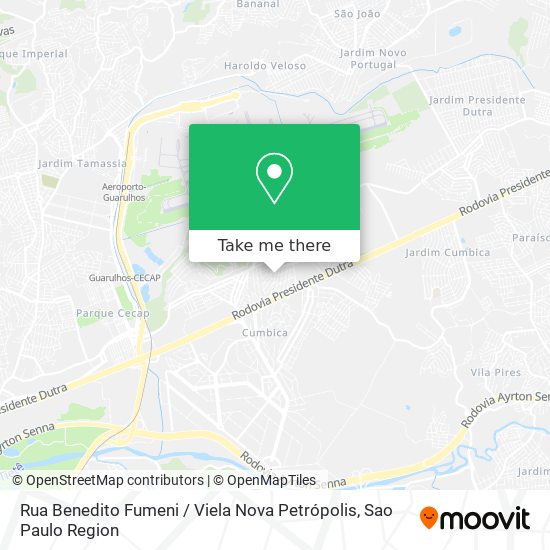 Rua Benedito Fumeni / Viela Nova Petrópolis map