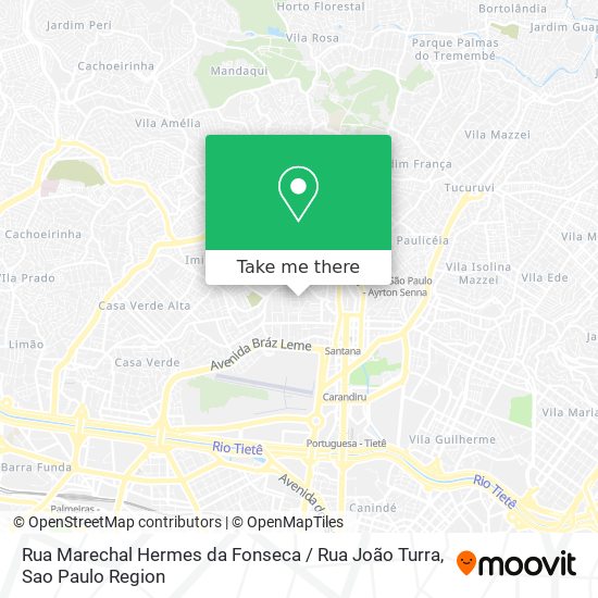 Mapa Rua Marechal Hermes da Fonseca / Rua João Turra