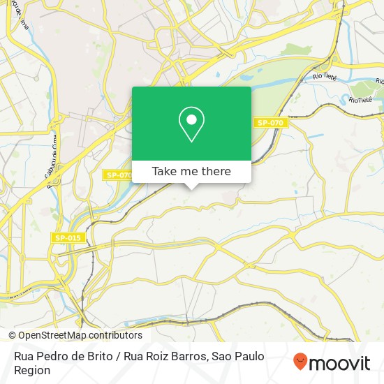 Mapa Rua Pedro de Brito / Rua Roiz Barros