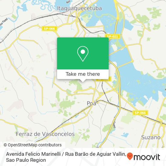 Avenida Felicio Marinelli / Rua Barão de Aguiar Vallin map