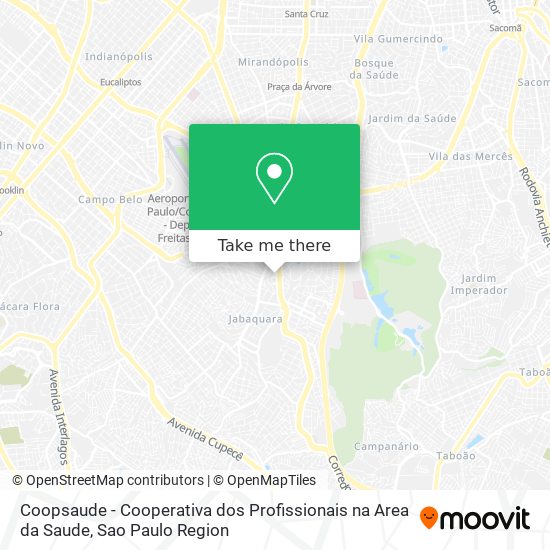 Coopsaude - Cooperativa dos Profissionais na Area da Saude map