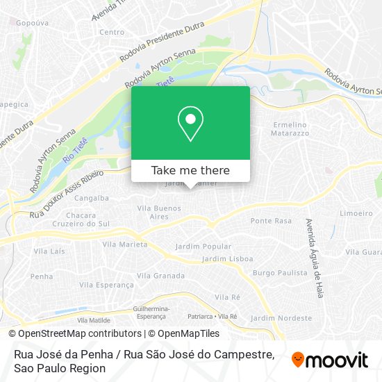 Rua José da Penha / Rua São José do Campestre map