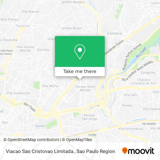 Viacao Sao Cristovao Limitada. map