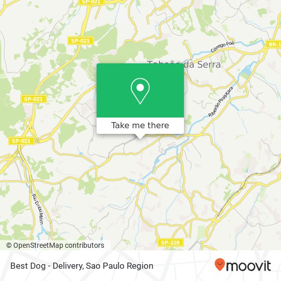 Best Dog - Delivery map