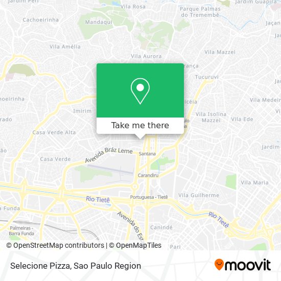 Selecione Pizza map