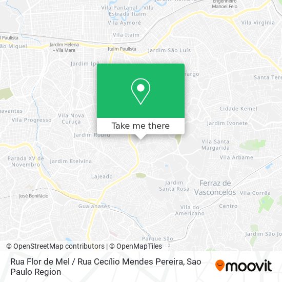 Rua Flor de Mel / Rua Cecílio Mendes Pereira map