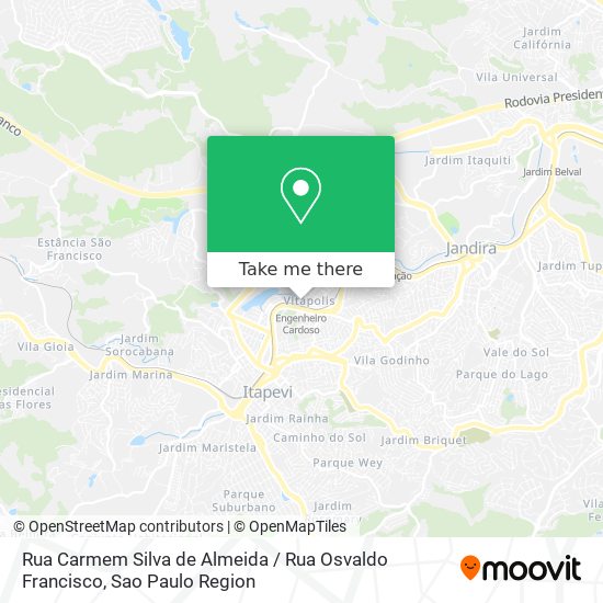 Mapa Rua Carmem Silva de Almeida / Rua Osvaldo Francisco