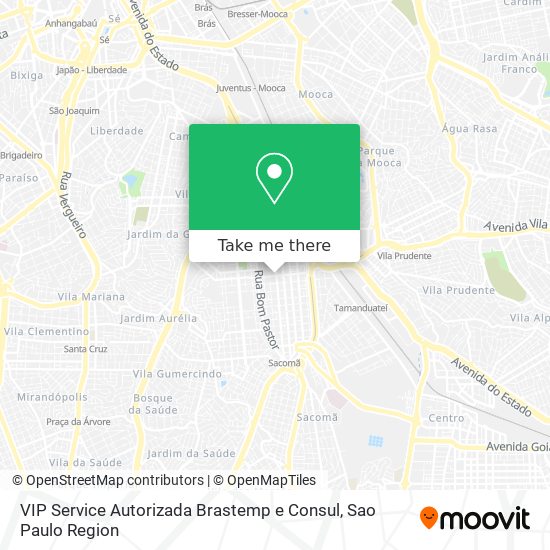 Mapa VIP Service Autorizada Brastemp e Consul