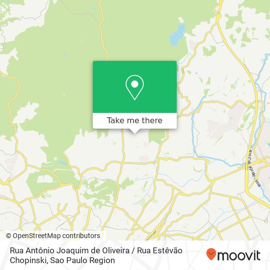 Mapa Rua Antônio Joaquim de Oliveira / Rua Estêvão Chopinski