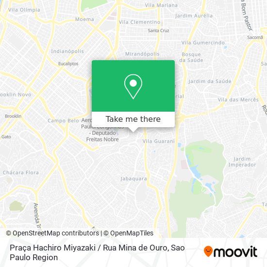 Mapa Praça Hachiro Miyazaki / Rua Mina de Ouro