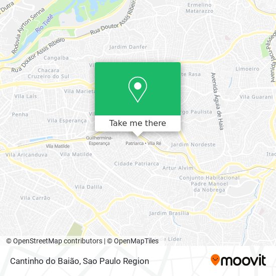 Cantinho do Baião map