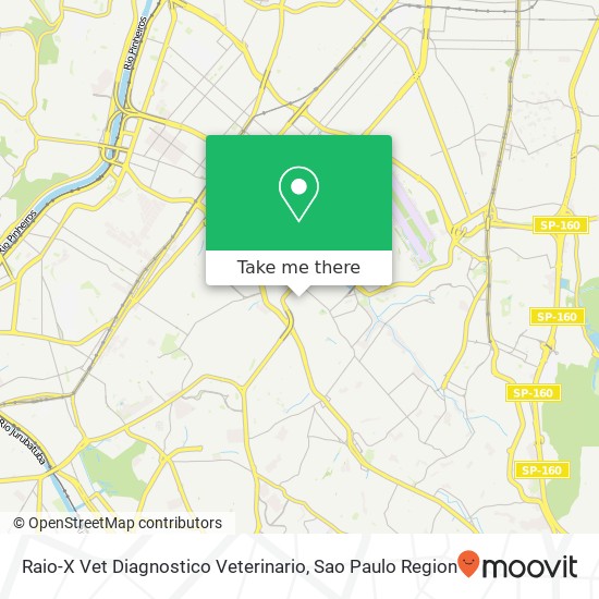 Mapa Raio-X Vet Diagnostico Veterinario