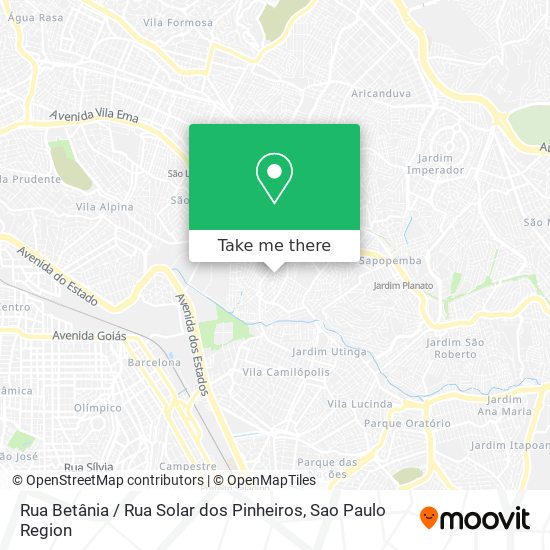 Rua Betânia / Rua Solar dos Pinheiros map