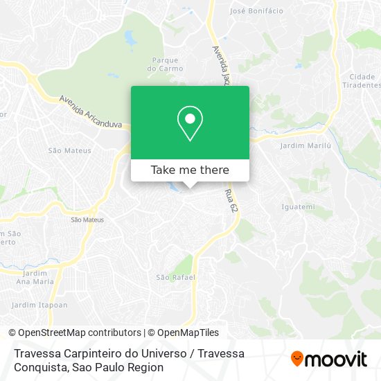 Travessa Carpinteiro do Universo / Travessa Conquista map