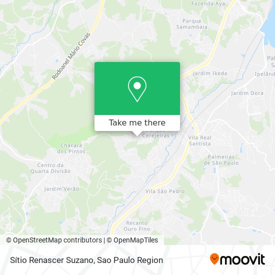 Sítio Renascer Suzano map