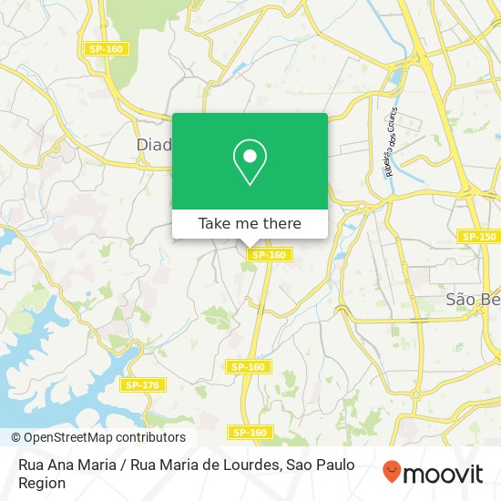 Rua Ana Maria / Rua Maria de Lourdes map