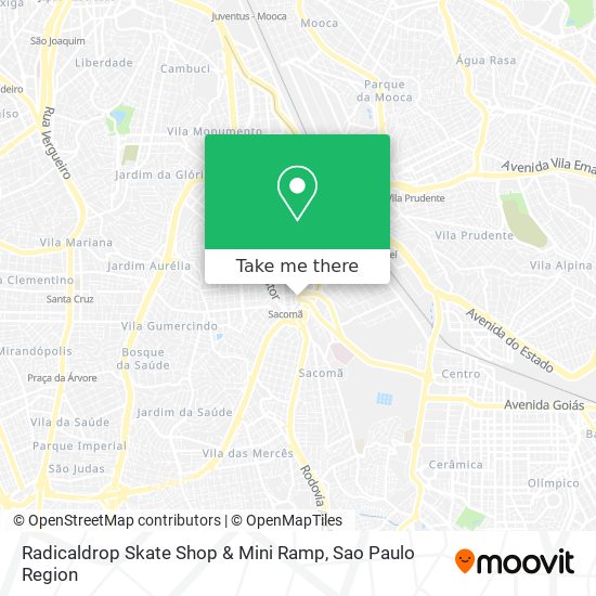 Mapa Radicaldrop Skate Shop & Mini Ramp