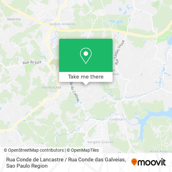 Mapa Rua Conde de Lancastre / Rua Conde das Galveias
